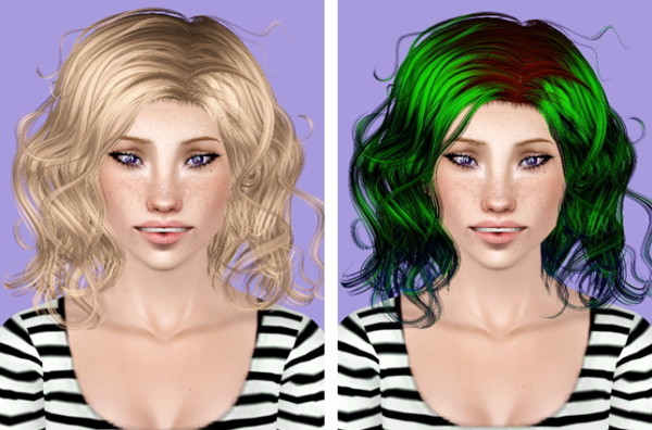 Newsea`s Violet hairstyle retextured - The Sims 3 Catalog