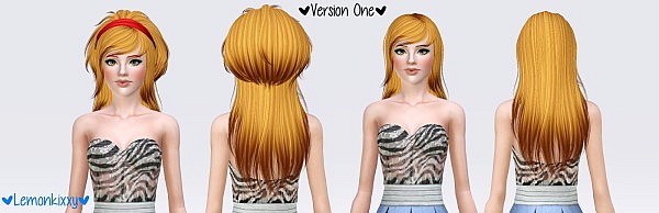 Newsea`s Lilac Fog hairstyle retextured - The Sims 3 Catalog