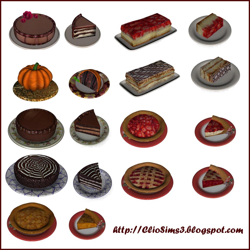 Cakes Set The Sims 3 Catalog