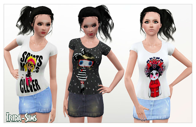 Fashionista top - The Sims 3 Catalog