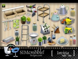 Invicta AddOns - 19 clutter pieces for your modern kitchens - The Sims ...