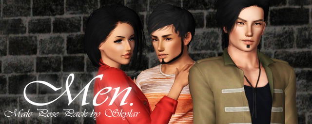 Men Pose Pack for Males - The Sims 3 Catalog