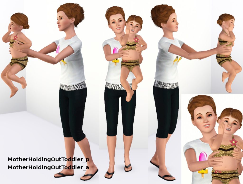 Mother And Daughter Pose Pack - The Sims 3 Catalog
