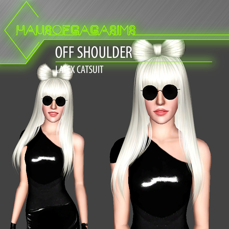 Off Shoulder Latex Catsuit The Sims 3 Catalog