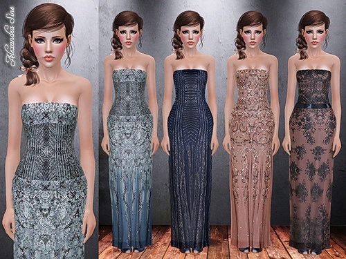 Pure Elegance Evening Gown - The Sims 3 Catalog