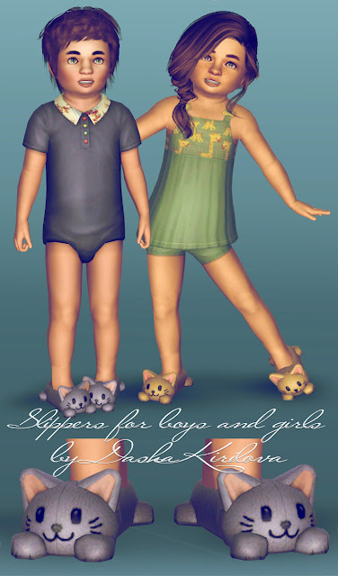 Slippers for toddler - Sims 3 Catalog