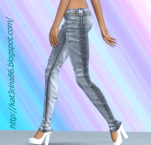 Top and leather pants - The Sims 3 Catalog