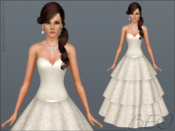 Wedding dress 21 - The Sims 3 Catalog