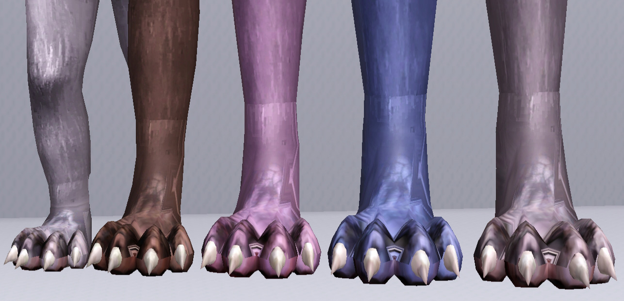 Wolf Feet All - The Sims Catalog