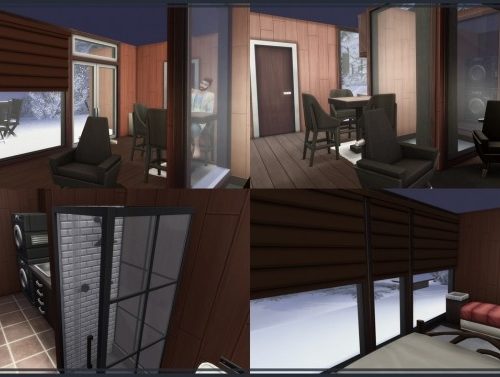 Tiny Modern Log Cabin at GravySims