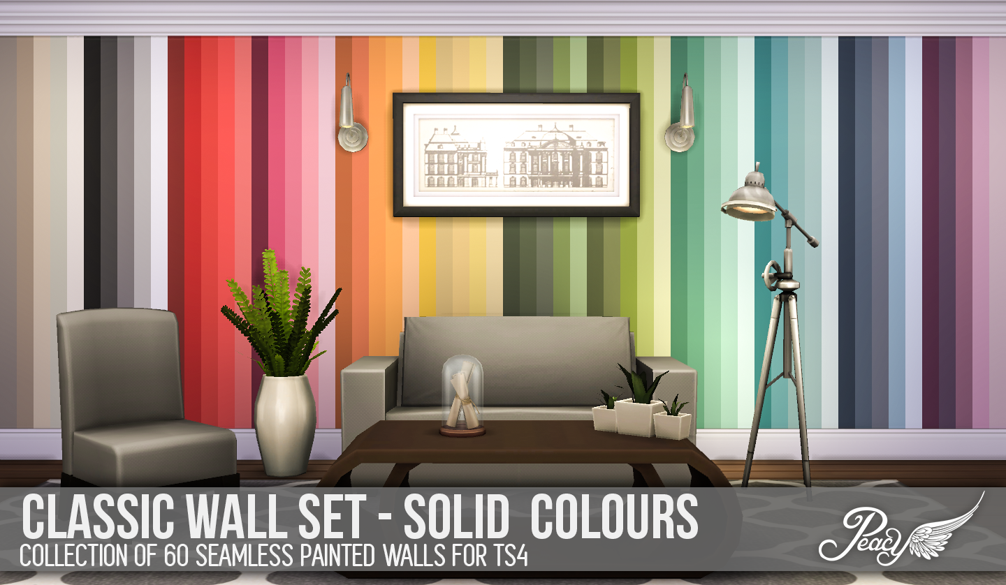 Classic Walls 60 solid colours - The Sims 4 Catalog