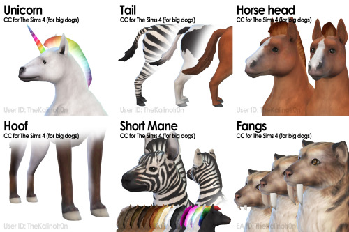 List of all CC for Animals at Kalino - The Sims 4 Catalog