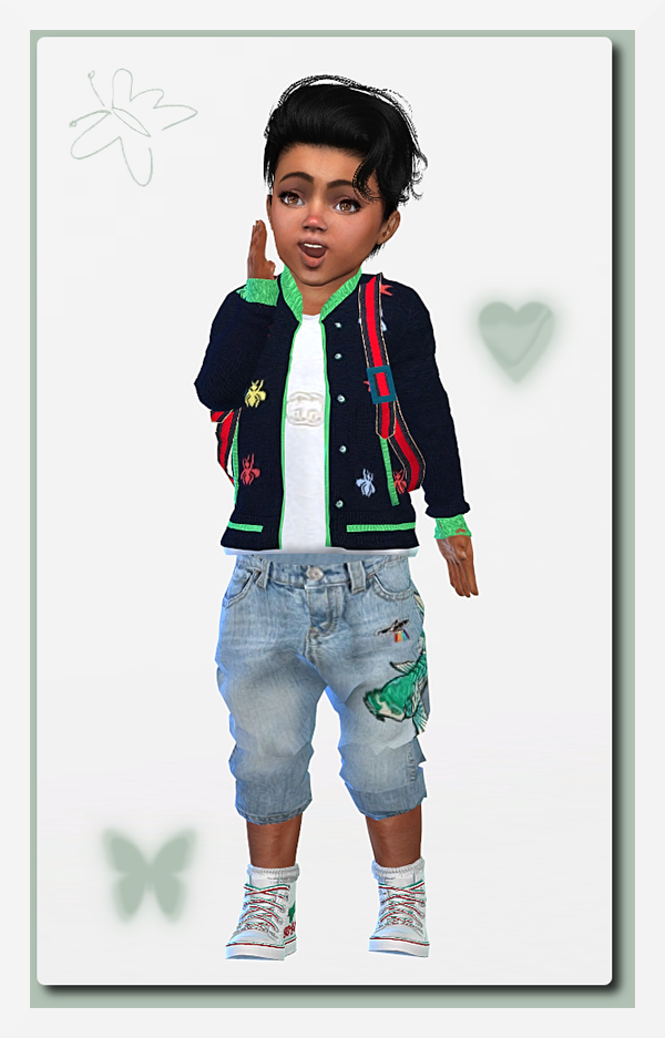 Designer Outfit for Toddler Girls & Boys ★ - The Sims 4 Catalog