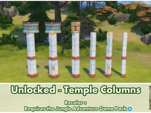 Unlocked Temple Columns Jungle Adventure by Bakie