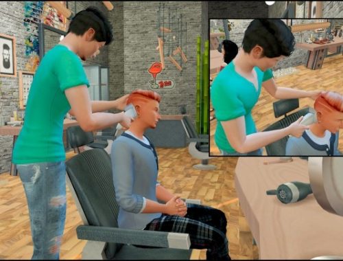 Barber shop posepack