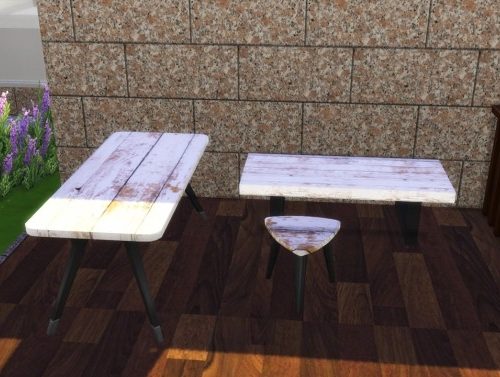 Pastel Outdoor Set at Simming With Mary
