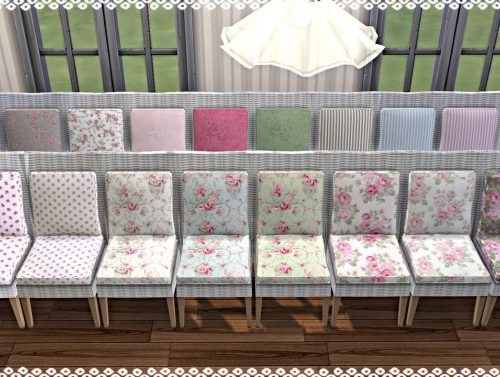 Emma’s Garden Dining Chair recolor at TaTschu`s Sims4-CC
