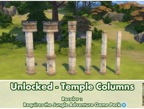 Unlocked Temple Columns Jungle Adventure by Bakie