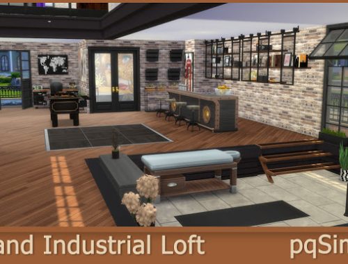 Grand Industrial Loft at pqSims4