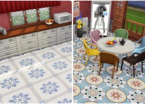 Palermo tiles at Annett’s Sims 4 Welt
