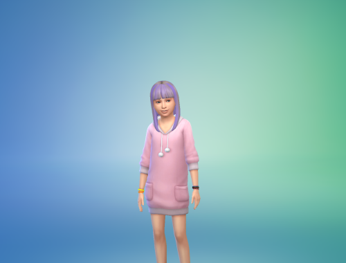 Cute Dyed Hair For Girls --- Child Only --- Three Swatches --- My First CC Ever