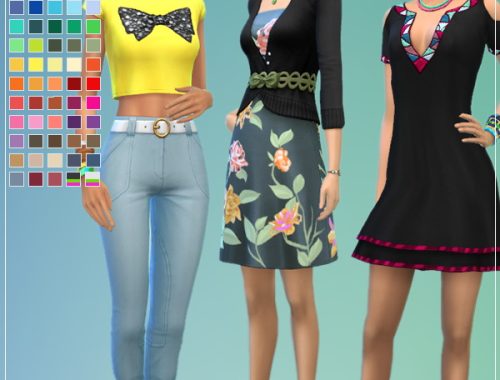 Kumquats fan made shoes pack by Standardheld at SimsWorkshop