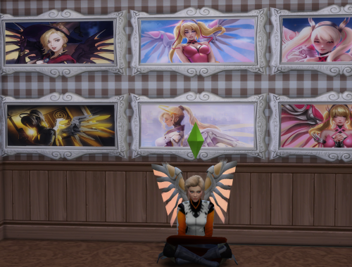 Overwatch Mercy Fanart Paintings