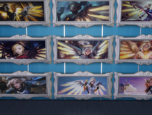 Overwatch Mercy Fanart Paintings