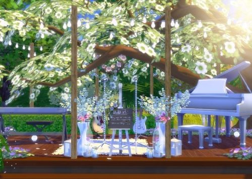 Wedding in field