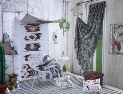 Overboho mix of modern and antique objects at Milla’s Creative Corner