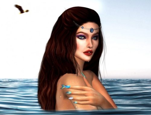 MERMAID NAILS by Thiago Mitchell at REDHEADSIMS