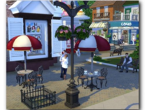 Shopping area of San Misano at Architectural tricks from Dalila
