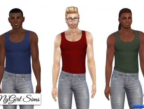 Ribbed Tucked In Tank at NyGirl Sims