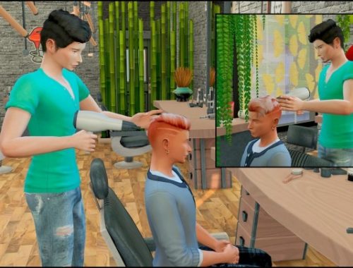Barber shop posepack