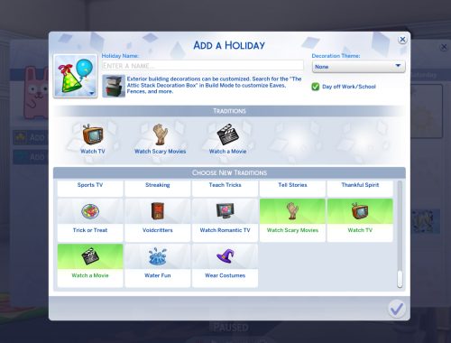 Assorted Custom Holiday Traditions