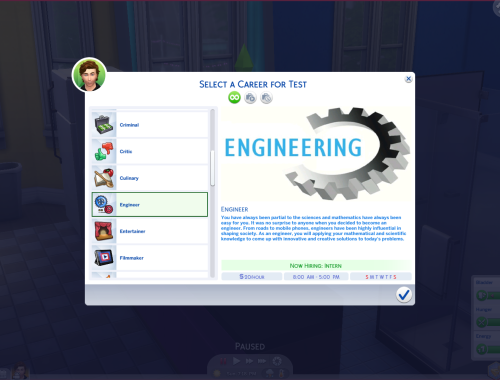 Engineering Career Mod