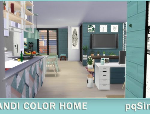 Scandi Color Home at pqSims4