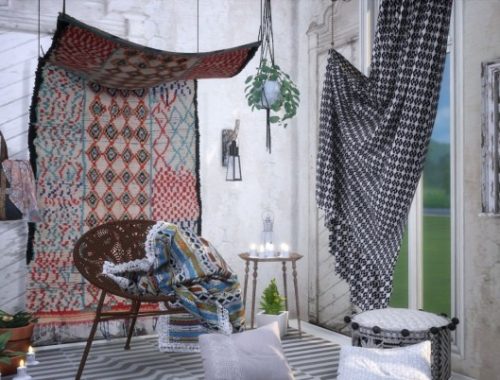 Overboho mix of modern and antique objects at Milla’s Creative Corner
