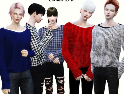 MT lip neck sweater at SNOW:L