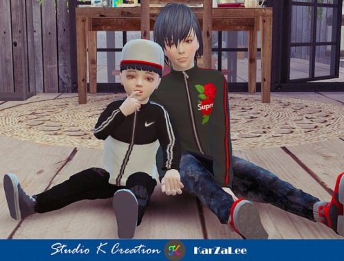 Giruto 63 full-zip sweatshirt child at Studio K-Creation