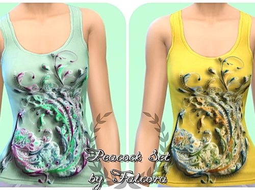 Peacock Set 10x tank top at Petka Falcora