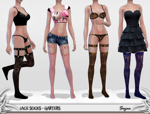 [Suzue] Lace Socks - Garters