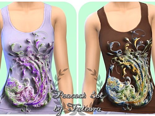 Peacock Set 10x tank top at Petka Falcora