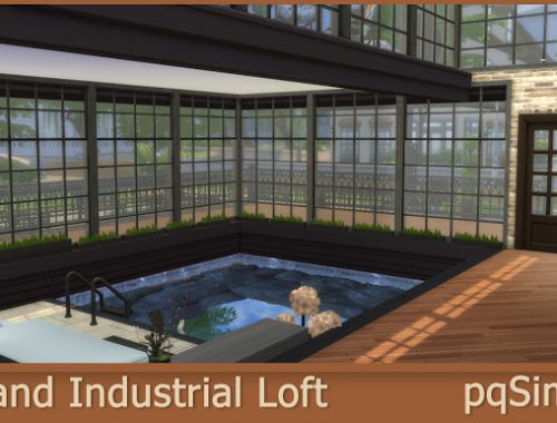Grand Industrial Loft at pqSims4
