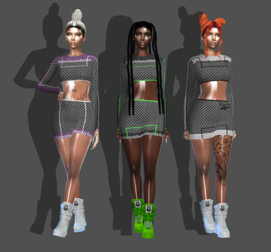 Set skirt and top - FusionStyle by Sviatlana - The Sims 4 Catalog