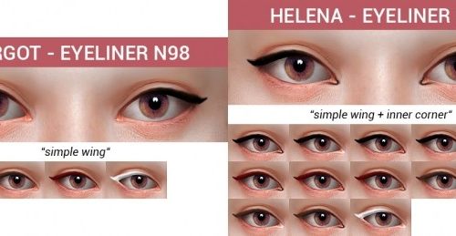 10 Eyeliners Dump collection at Praline Sims