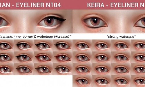 10 Eyeliners Dump collection at Praline Sims