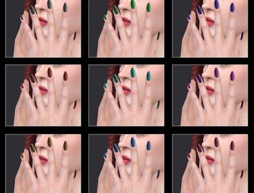 10 TS4 nails at All by Glaza