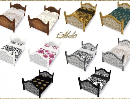 1001 Night’s Set: Window, Door, Bed & Rug at Abuk0 Sims4