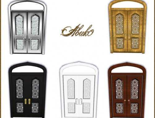 1001 Night’s Set: Window, Door, Bed & Rug at Abuk0 Sims4